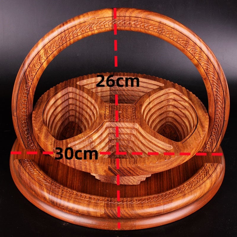 🔥-Handmade wood carving fruit plate