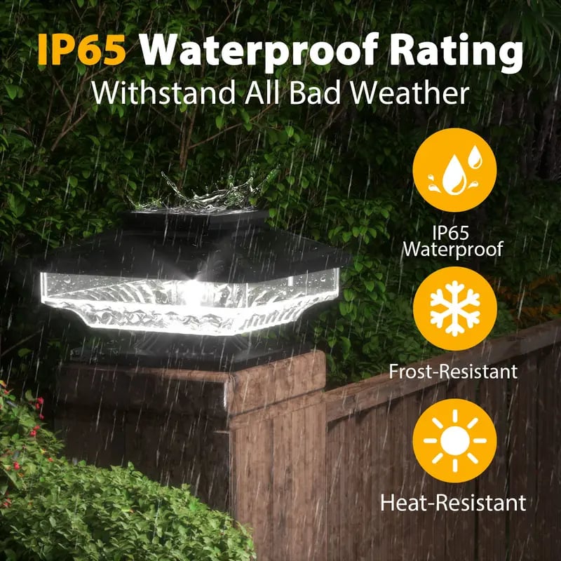 🌟 Solar Post Cap Lights – Brighten Your Outdoor Living