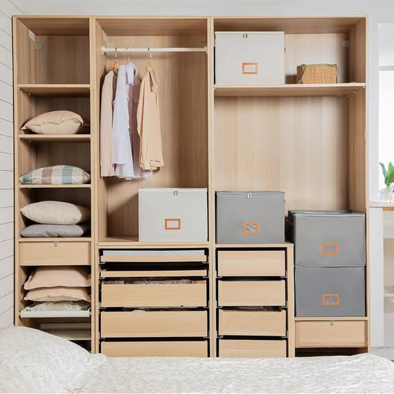 Fabric Shoe Organizer Storage Box👟– Foldable Design, Large Capacity, Dustproof & Breathable, Space-Saving for Closet & Bedroom 🧺
