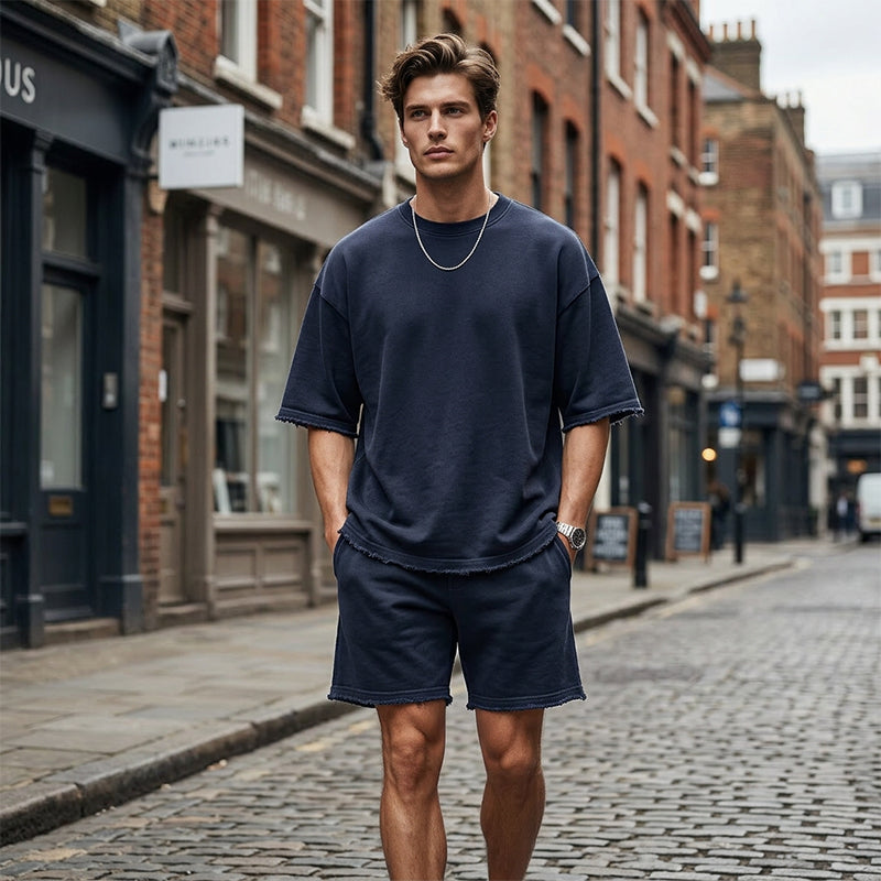 💎 SOLID COLOR SPORTS SETS! 💎 Moisture-Wicking Comfort, Loose Fit & Perfect for Gym to Street 🏃‍♂️👕