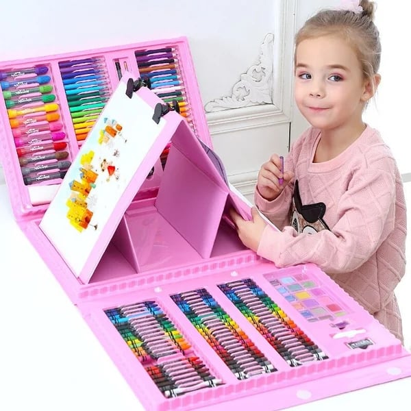 🎨✨ Deluxe 6-in-1 Art Creativity Set - Includes Drawing Tools & 12 Colors for Kids' Creative Development 🧑‍🎨🌟