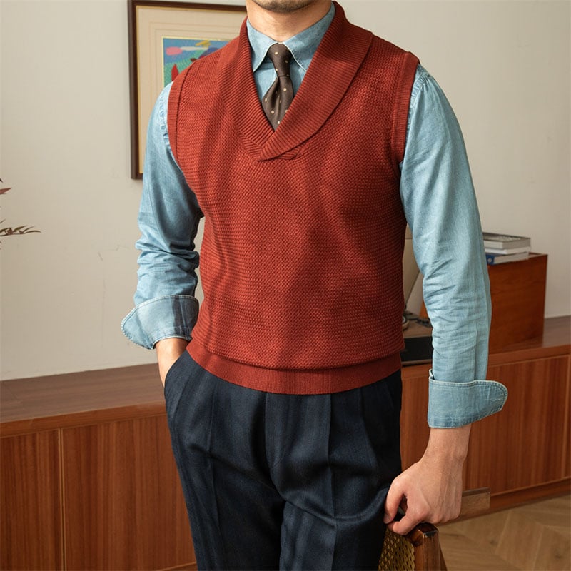 Collar Knitted Vest (Buy 2 Free Shipping)