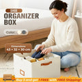 Fabric Shoe Organizer Storage Box👟– Foldable Design, Large Capacity, Dustproof & Breathable, Space-Saving for Closet & Bedroom 🧺