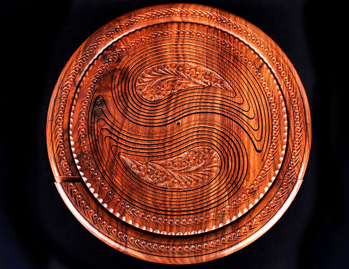 🔥-Handmade wood carving fruit plate