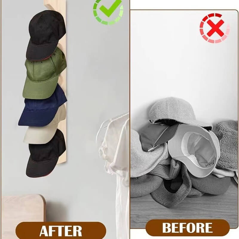 🎁HOT Sale 49% OFF - Wall Wooden Baseball Cap Organizer
