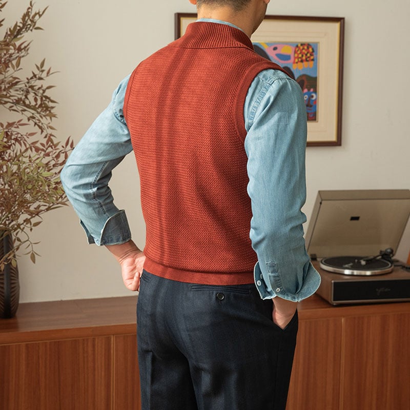 Collar Knitted Vest (Buy 2 Free Shipping)