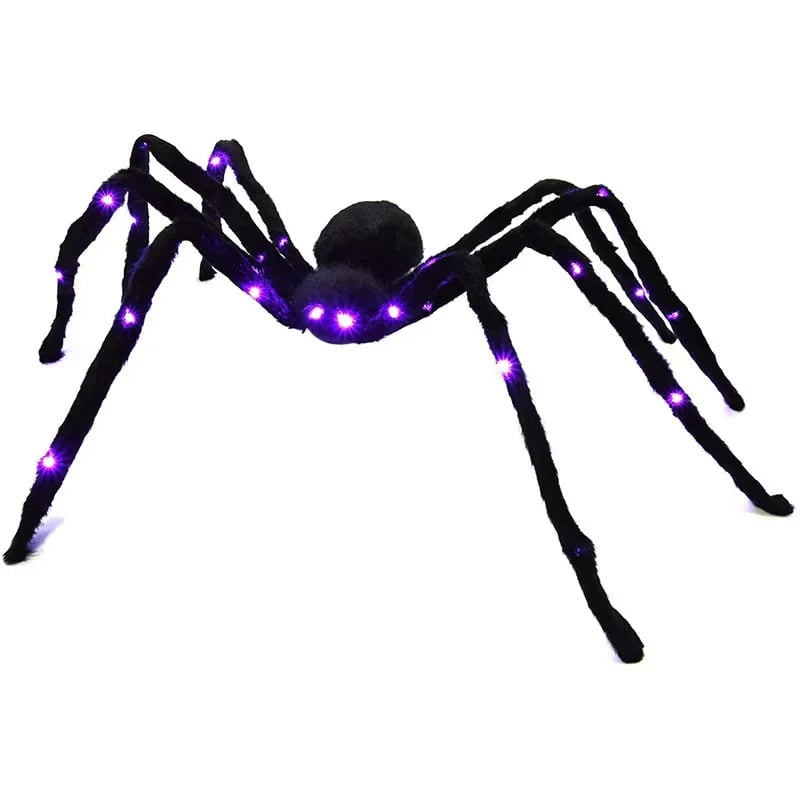 💥500CM Spider web Halloween Decorations Glowing Spider
