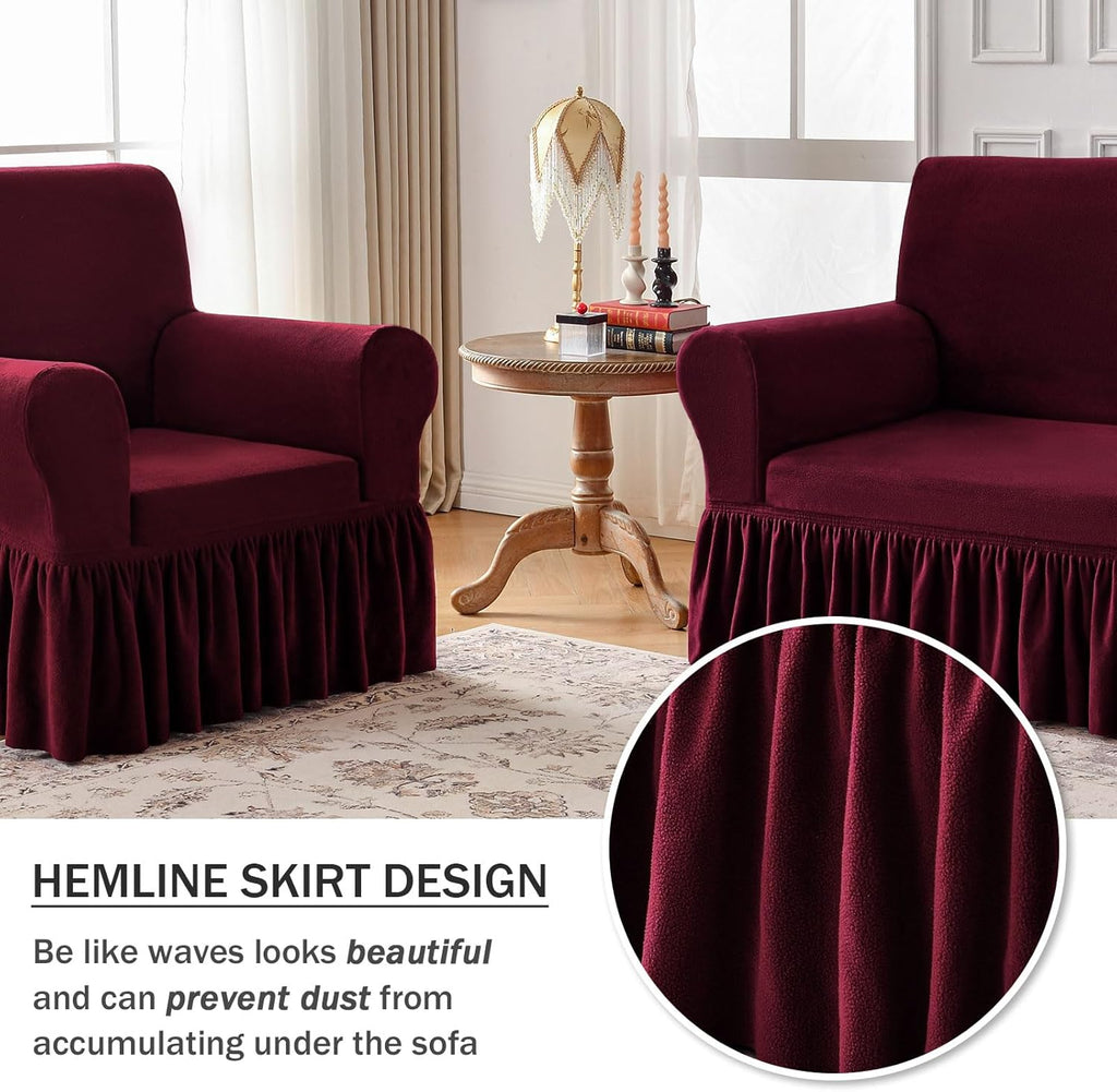 🛋️Armchair Cover Thick Plush – The Coziest Sofa Cover You’ll Ever Own!