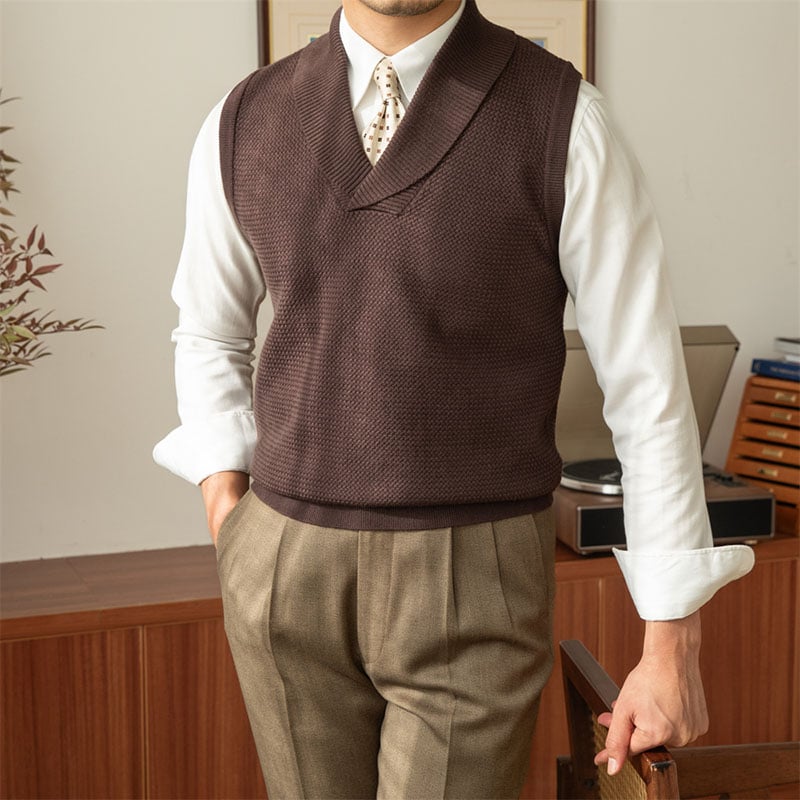 Collar Knitted Vest (Buy 2 Free Shipping)