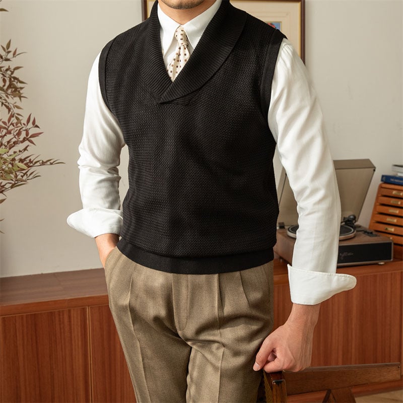 Collar Knitted Vest (Buy 2 Free Shipping)