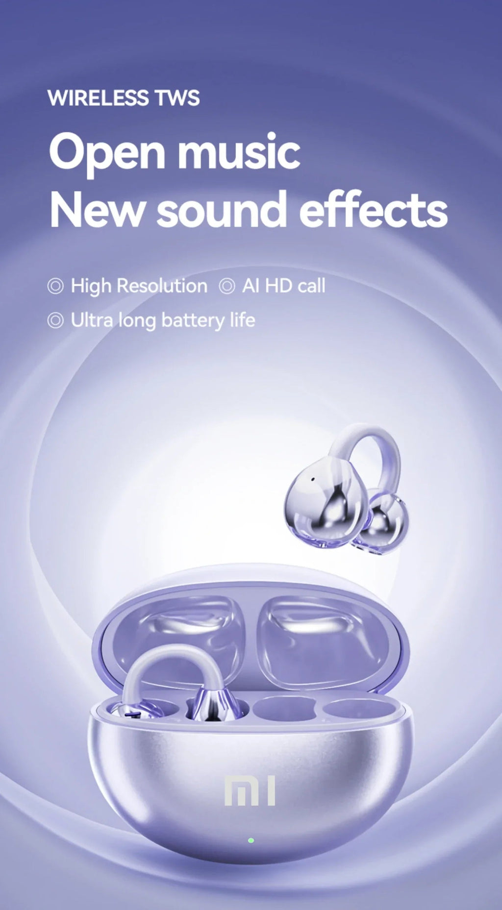 Ear Clip Bluetooth Headphones