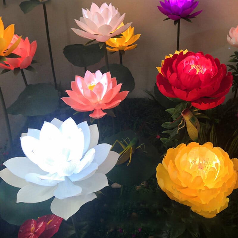 🌻Waterproof Solar Garden Lotus Light