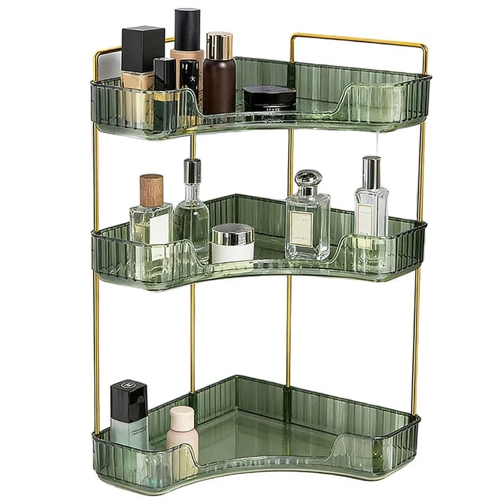 Transparent Corner Tier Beauty Organizer
