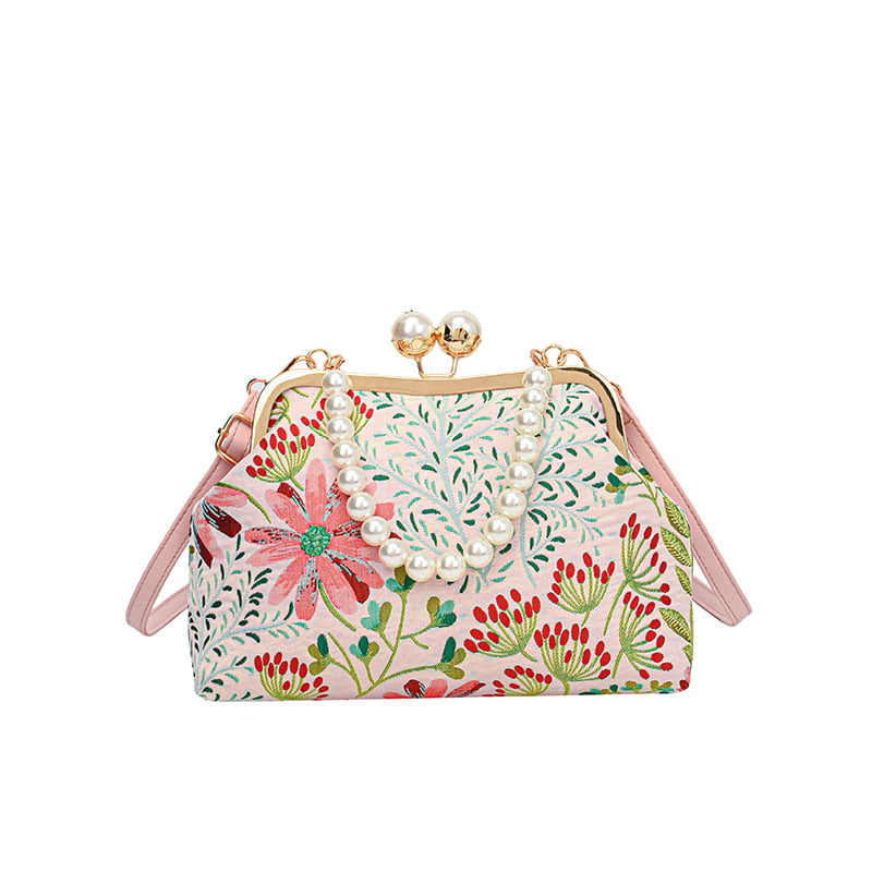 🎁Perfect Gift - Women Vintage Flower Embroidery Handbag