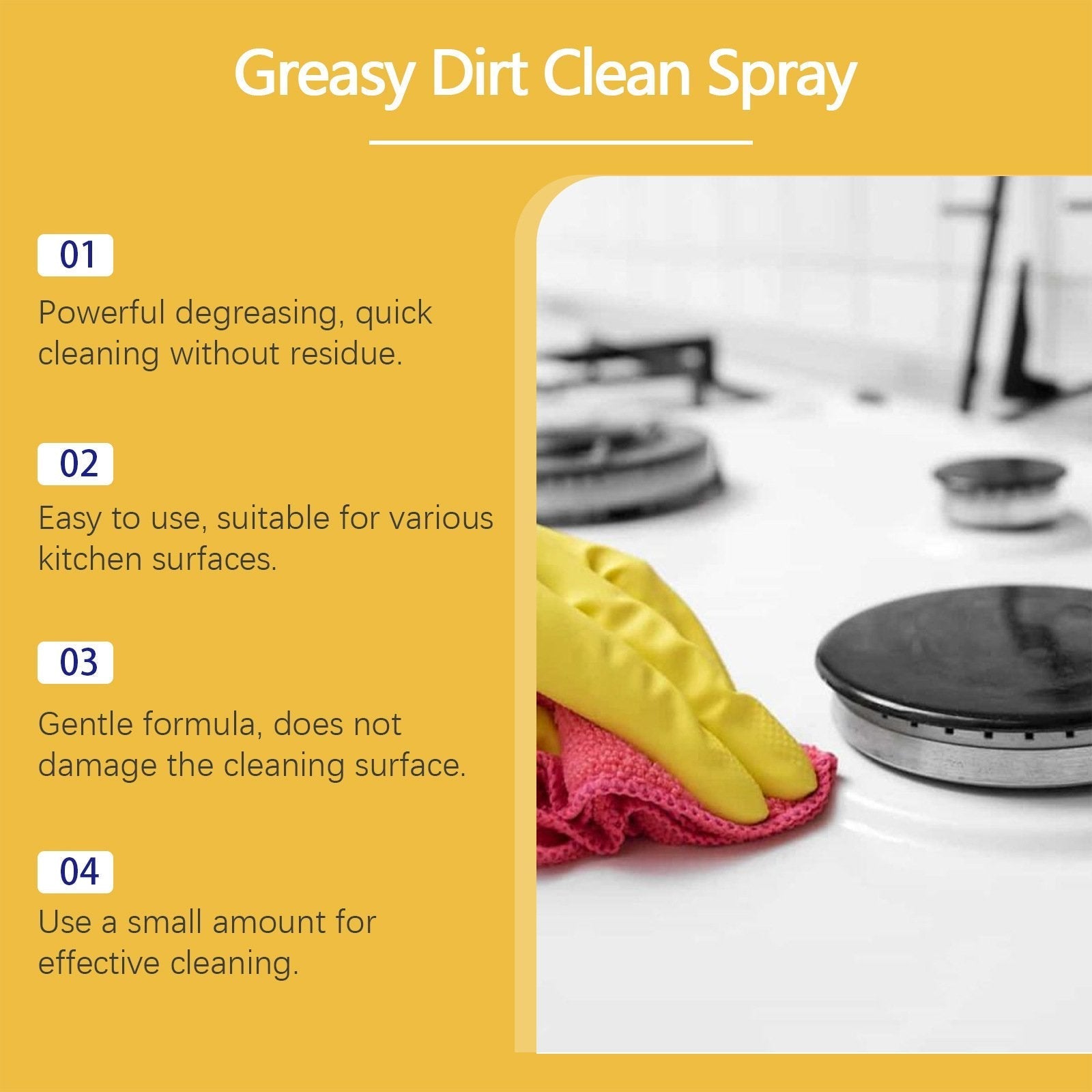 🎁✨Multi-Purpose Kitchen Heavy Oil Cleaner Spray🔥2025 Kitchen Hot Sale 🔥