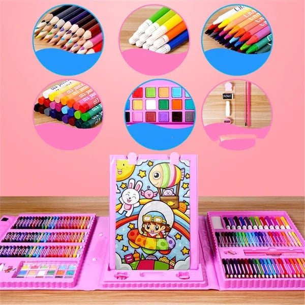 🎨✨ Deluxe 6-in-1 Art Creativity Set - Includes Drawing Tools & 12 Colors for Kids' Creative Development 🧑‍🎨🌟