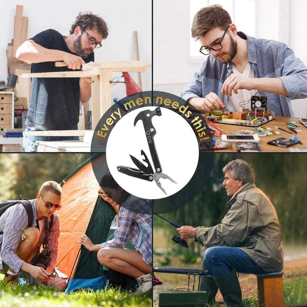 💥14 in 1 Stainless Steel Multifunctional Hammer Tool