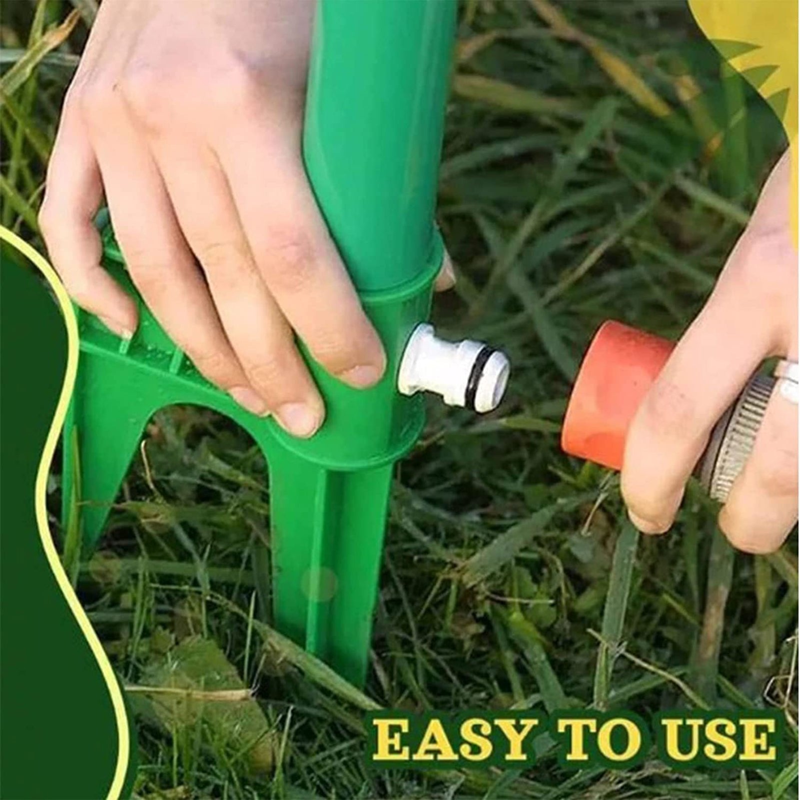 🔥Summer Hot Sale🌻Funny Dancing Sunflower Whirling Garden Sprinkler With Adapter