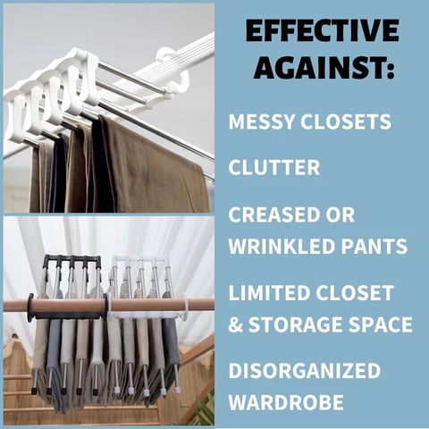 5-in-1 Magic Trouser Rack - Set of 2