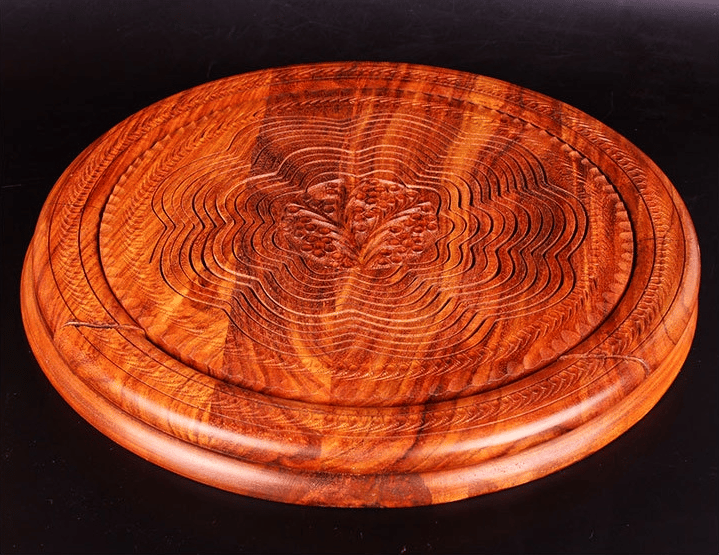 🔥-Handmade wood carving fruit plate