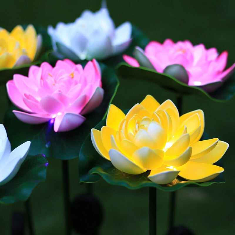 🌻Waterproof Solar Garden Lotus Light