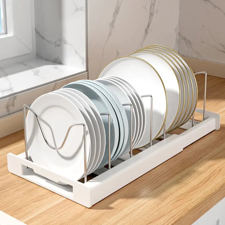 Pot Lids Organizer Rack for Cabinet and Countertop