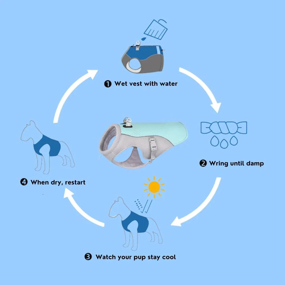 ❄️🐾 Dog Summer Ice Cooling Protective Vest