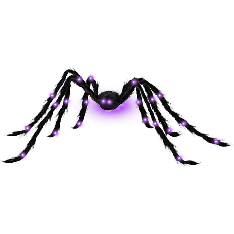 💥500CM Spider web Halloween Decorations Glowing Spider