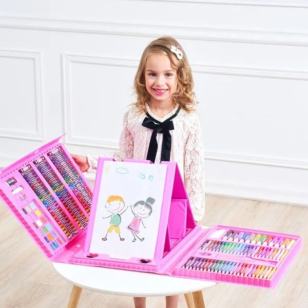 🎨✨ Deluxe 6-in-1 Art Creativity Set - Includes Drawing Tools & 12 Colors for Kids' Creative Development 🧑‍🎨🌟