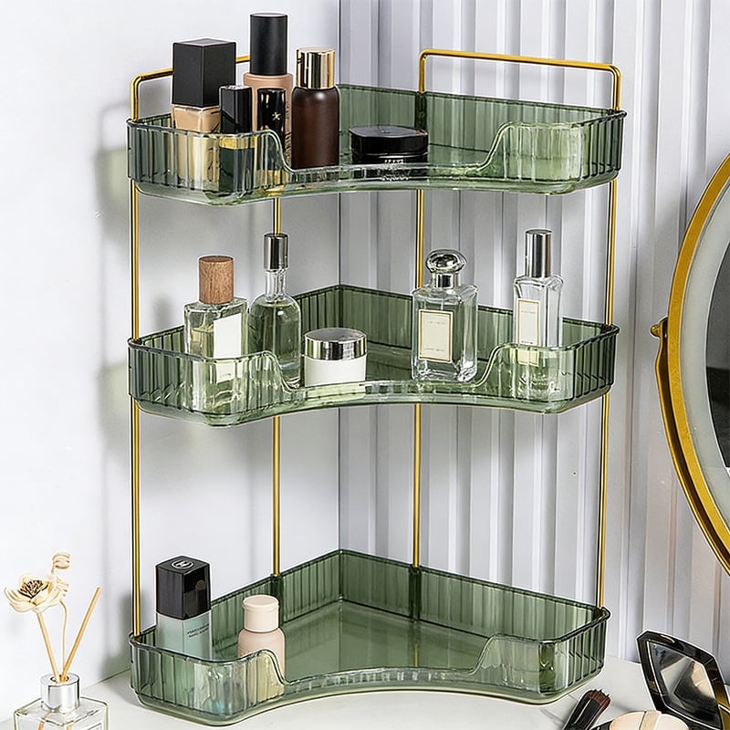 Transparent Corner Tier Beauty Organizer
