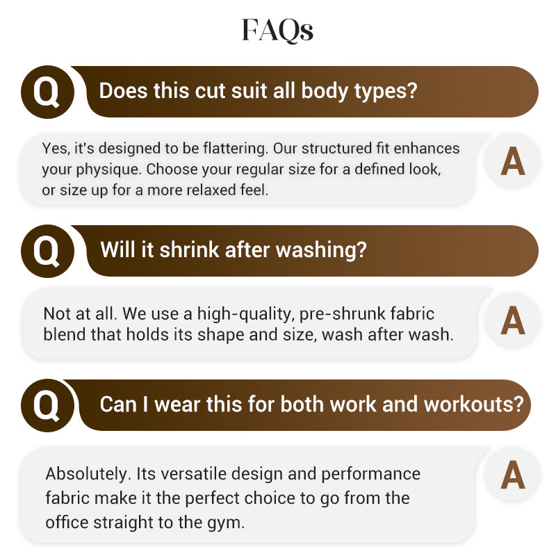 Smart Casual Fitness T-Shirt for Men