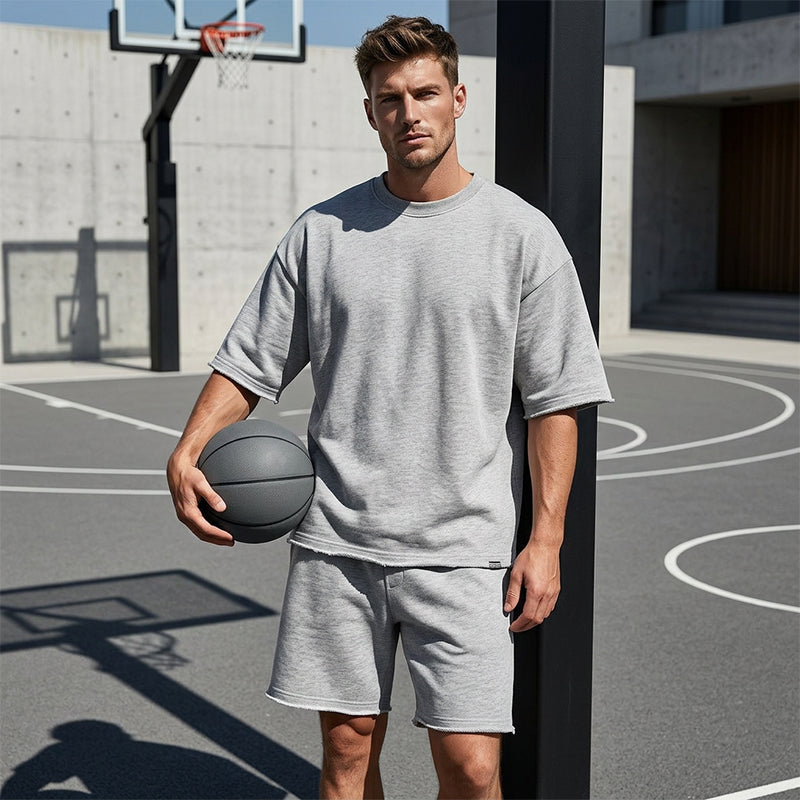 💎 SOLID COLOR SPORTS SETS! 💎 Moisture-Wicking Comfort, Loose Fit & Perfect for Gym to Street 🏃‍♂️👕