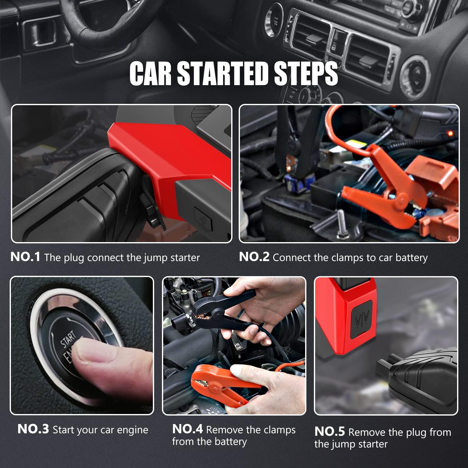 Peak Jump Starter with Force Start Function
