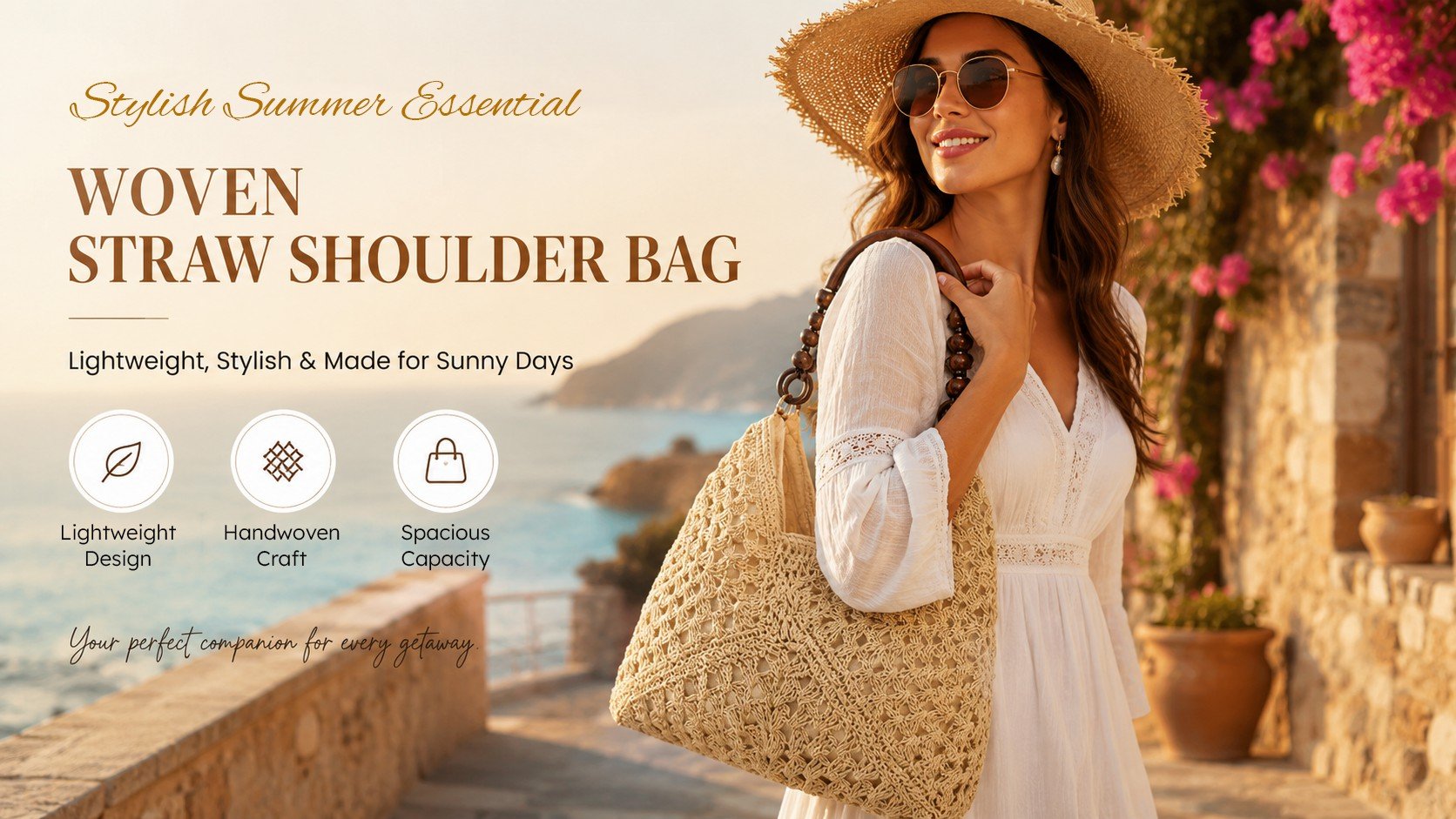 Straw Shoulder Bag