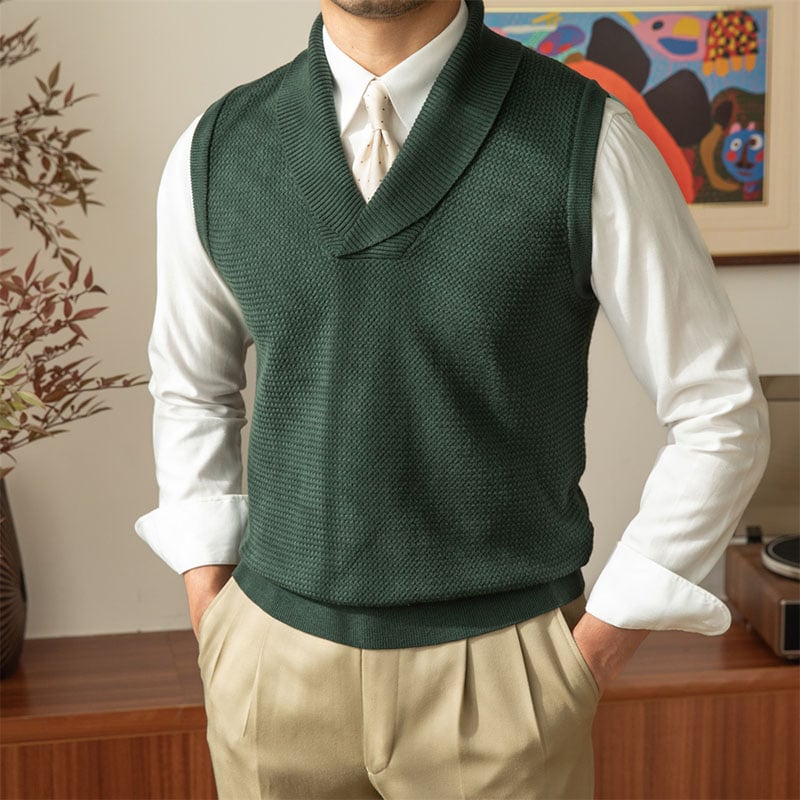 Collar Knitted Vest (Buy 2 Free Shipping)