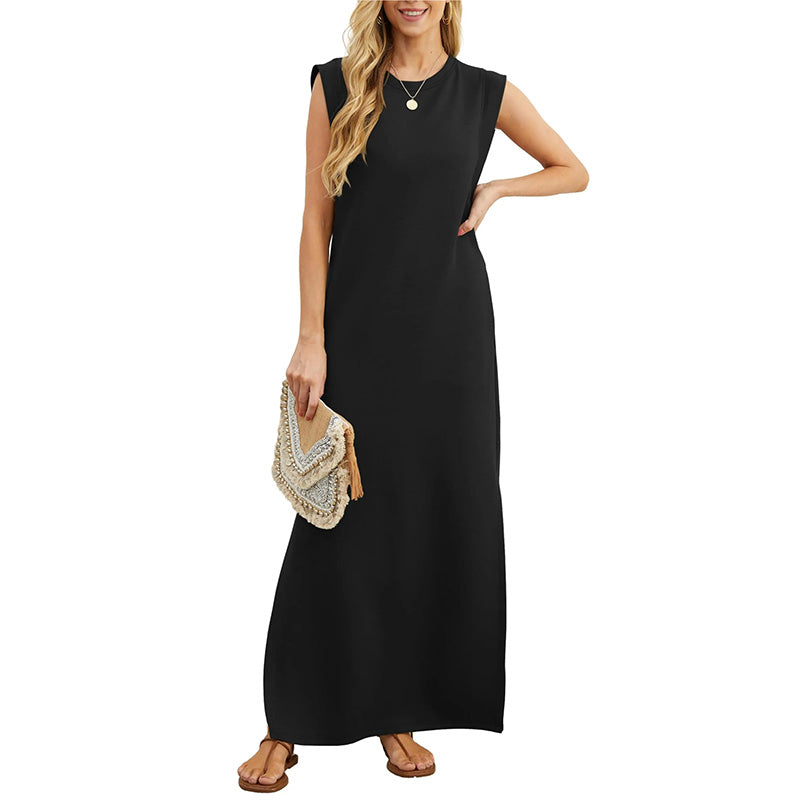 Women Loose Split Wrinkle-Free Long Dress