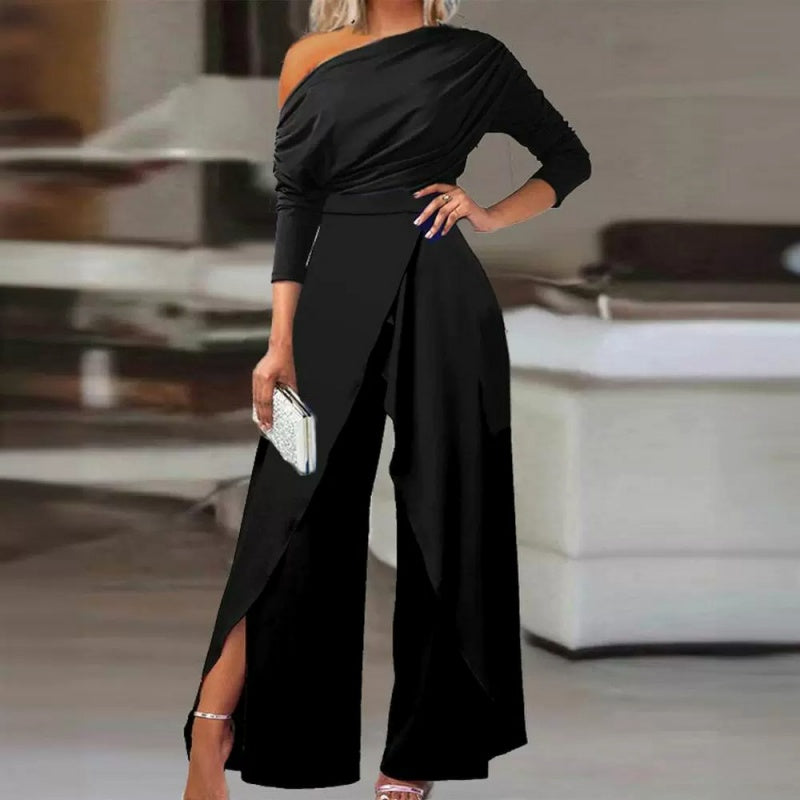 ⏳Time-Limited Special⏰Women's Elegant One-Shoulder Jumpsuit