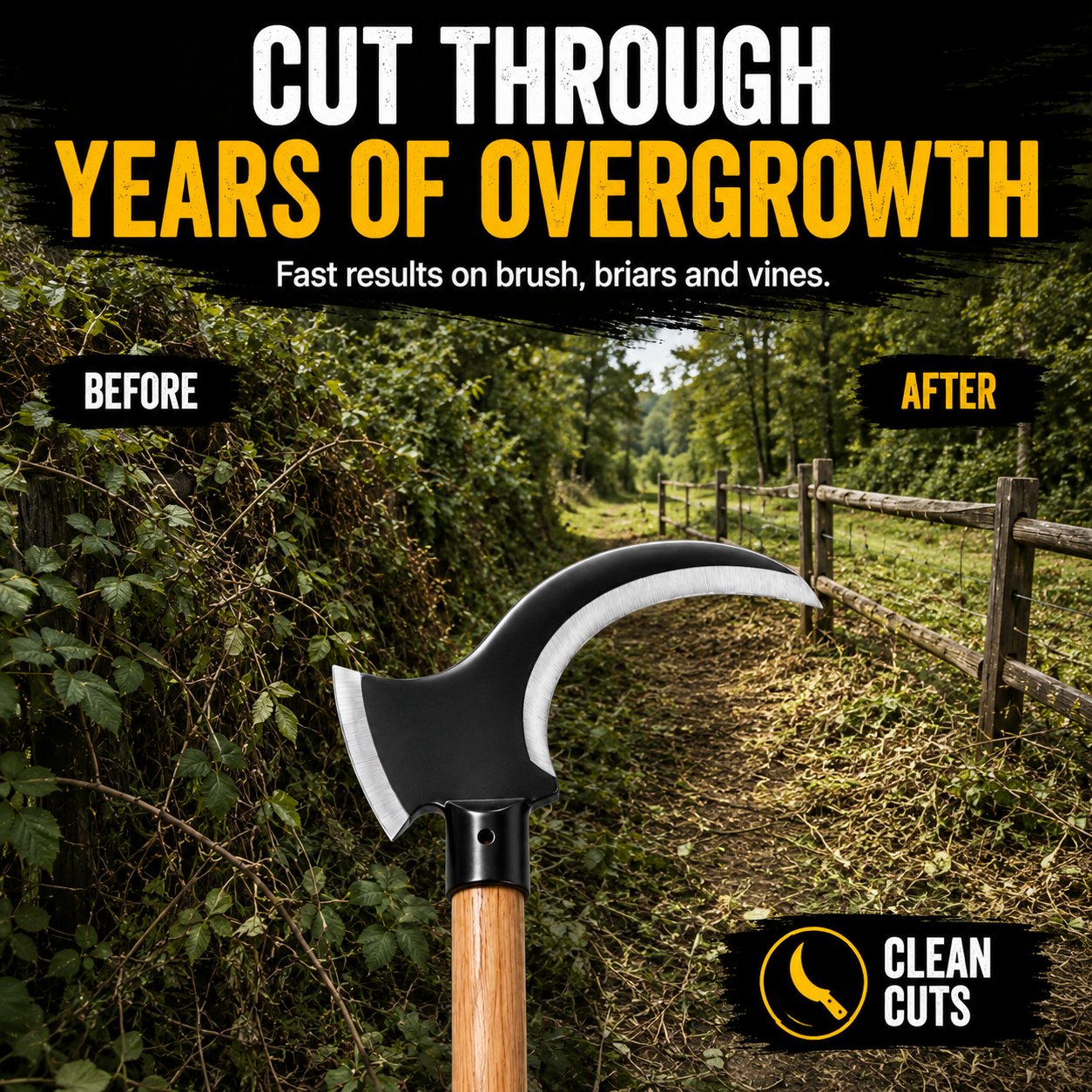 Dual-Edge Clearing Axe
