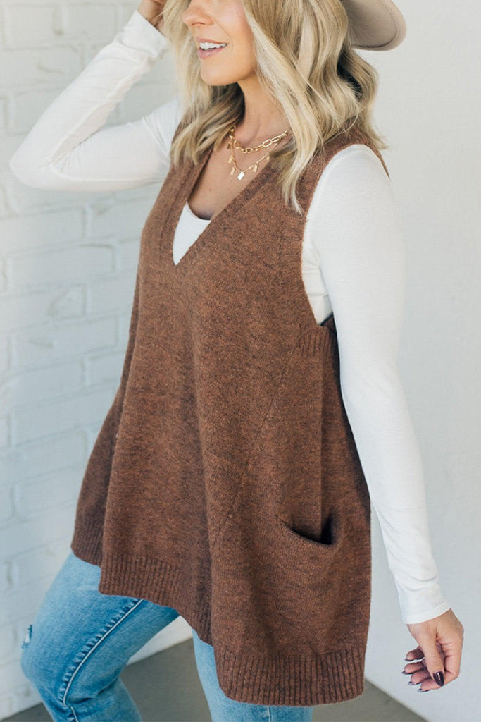 🔥Hot Sale🔥Cozy Pocket Sweater Vest