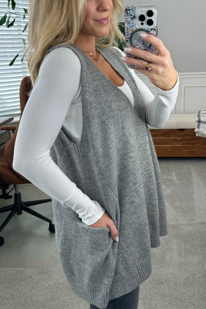 🔥Hot Sale🔥Cozy Pocket Sweater Vest