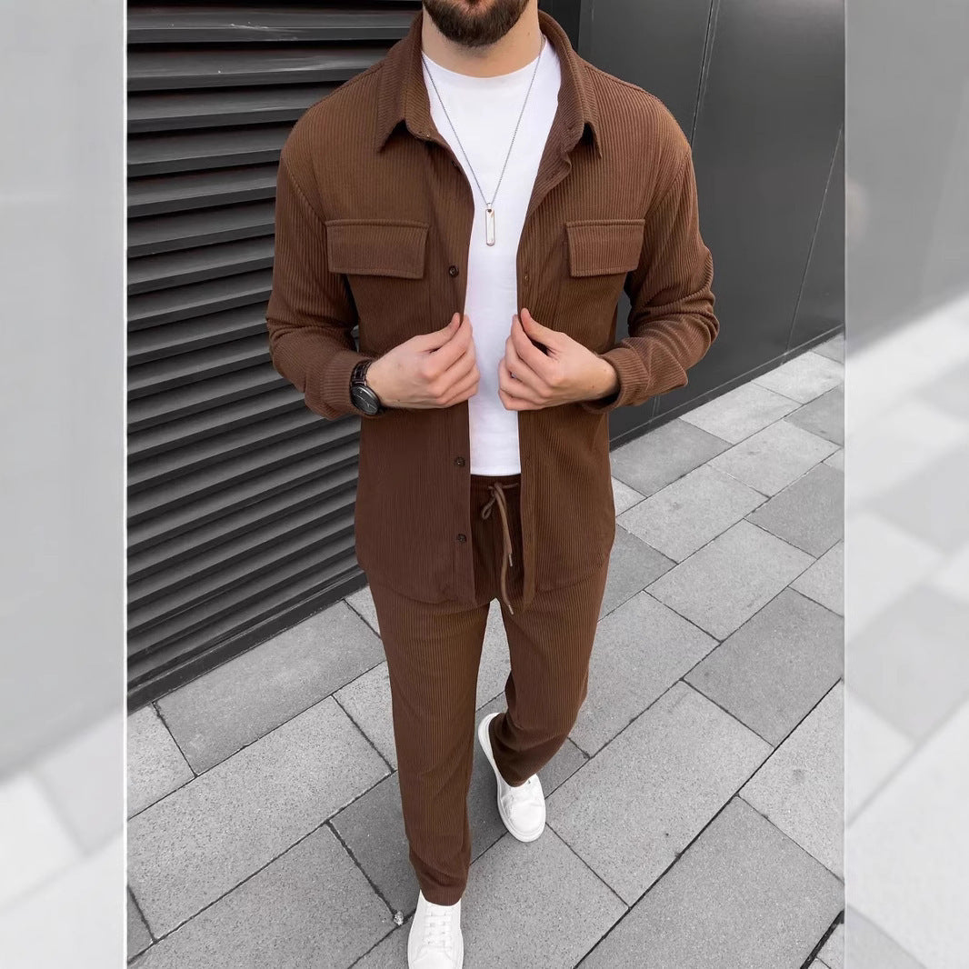 🔥Men’s Minimalist Jacket & Pants 2-Piece Set