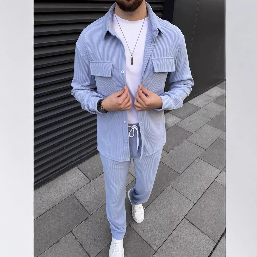 🔥Men’s Minimalist Jacket & Pants 2-Piece Set