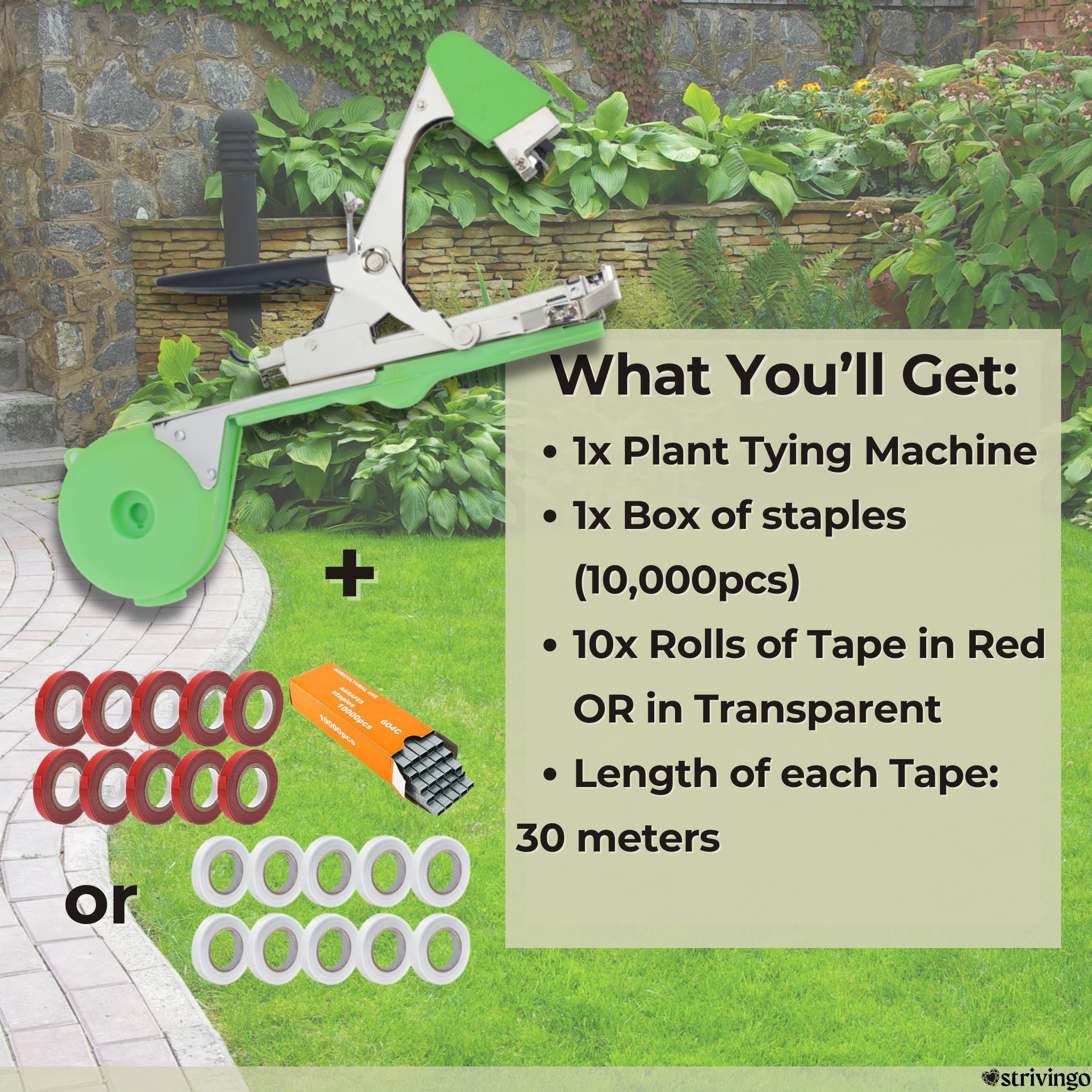 50% OFF |Plant Tying Machine|-incl 10 Rolls Of Tape