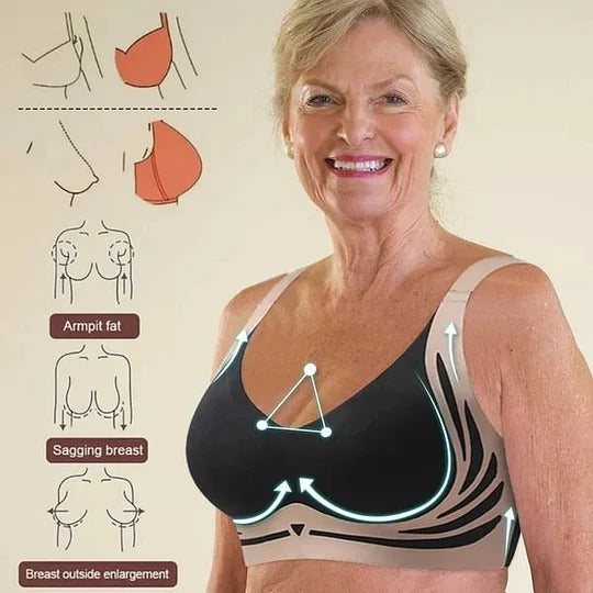 🔥🎁Super gather bra | Wireless Push-up Bra👍No more sagging breasts