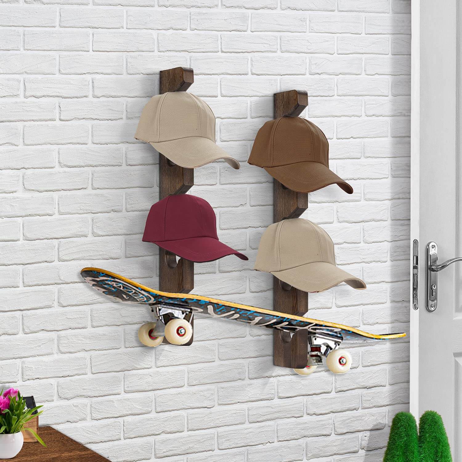 🎁HOT Sale 49% OFF - Wall Wooden Baseball Cap Organizer