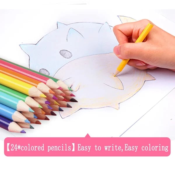🎨✨ Deluxe 6-in-1 Art Creativity Set - Includes Drawing Tools & 12 Colors for Kids' Creative Development 🧑‍🎨🌟