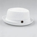 Men's Breathable Mesh Sun Hat – British-Style Fedora/Jazz Hat – Stylish Beach Hat with Sun Protection (Spring/Summer)