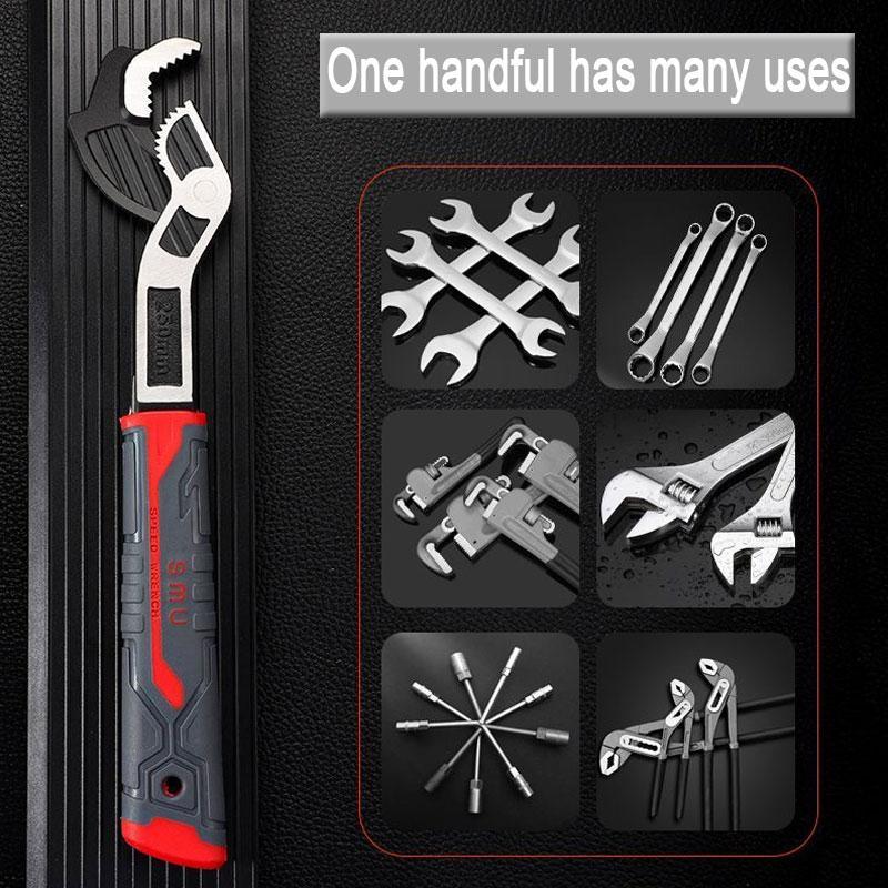 Multifunctional Self-locking Wrench,Multi-model Pipe Flexible Wrench