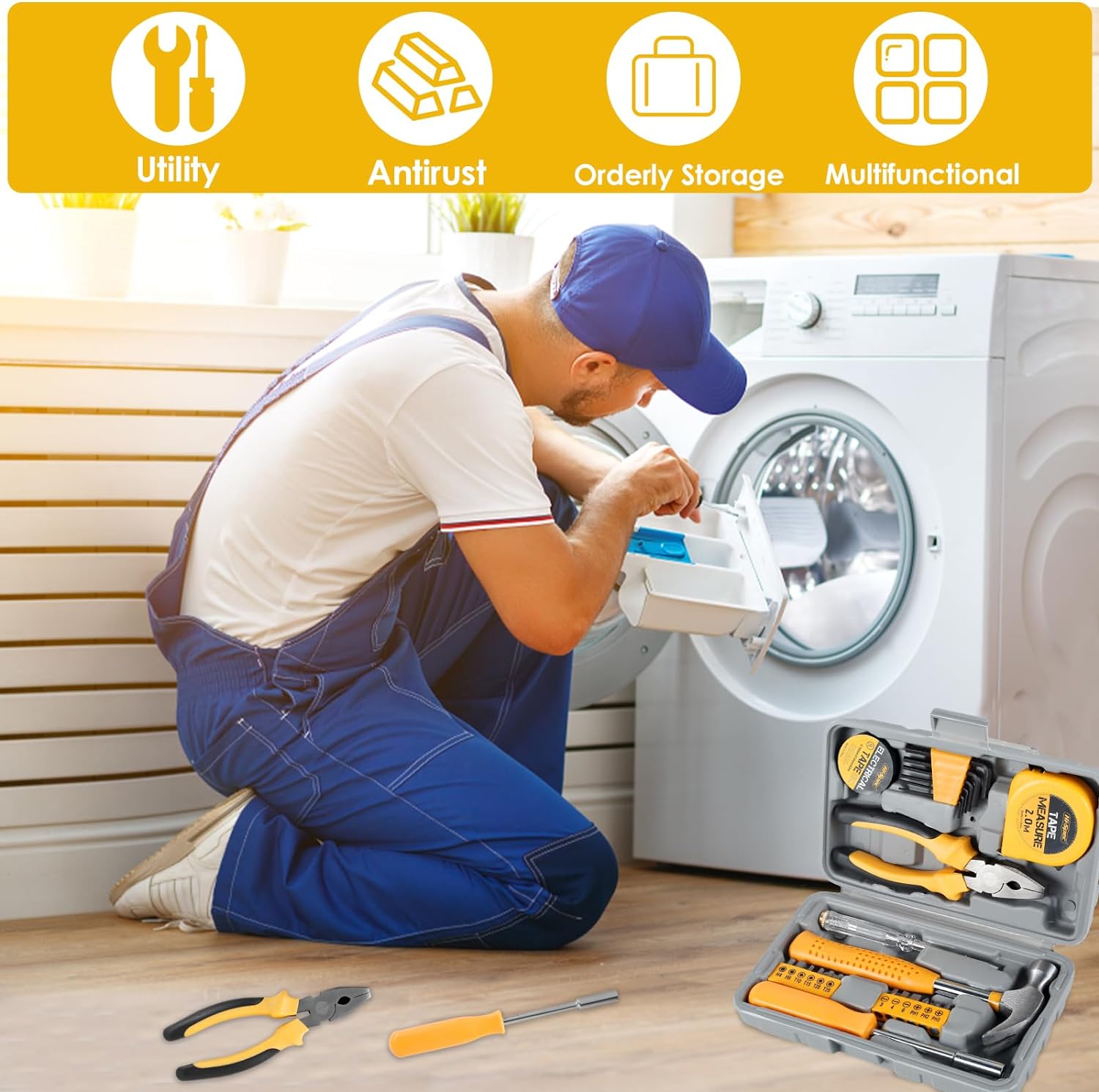 Multi-Purpose Household Repair Tool Kit