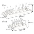 Pot Lids Organizer Rack for Cabinet and Countertop